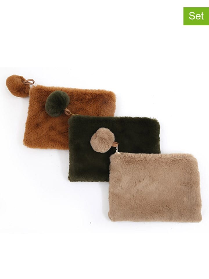 

Косметичка SiL Interiors 3er Set, цвет hellbraun/dunkelgrün/beige