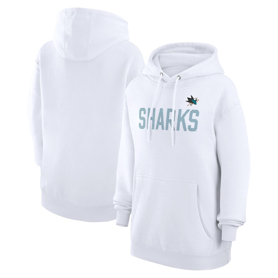 

Пуловер с капюшоном G-III 4Her by Carl Banks San Jose Sharks, белый