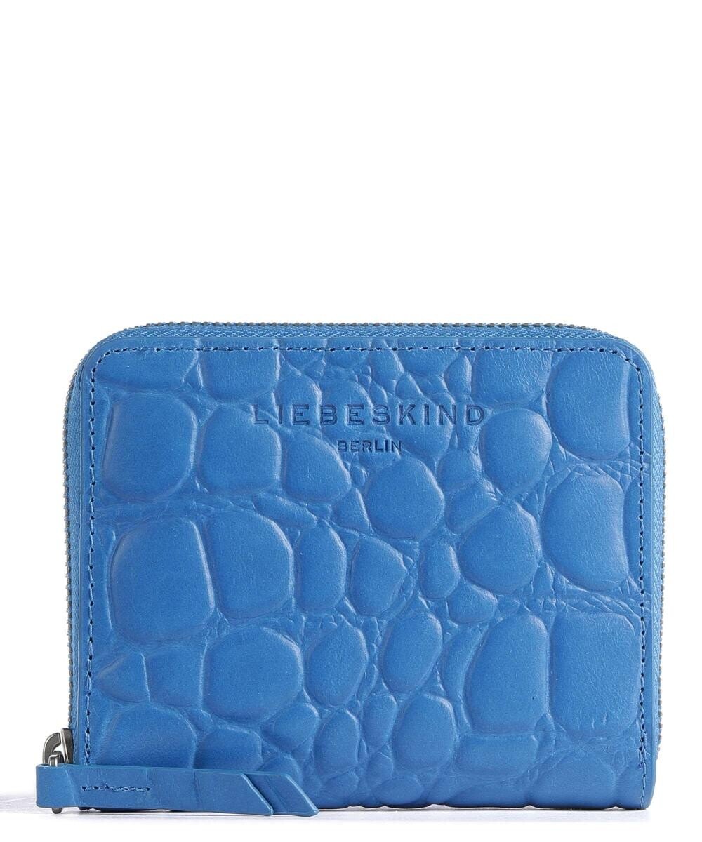 

Кошелек Croco Conny RFID кожаный с тиснением Liebeskind, синий