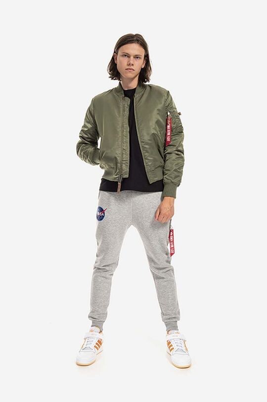 цена Куртка-бомбер MA-1 VF 59 Alpha Industries, зеленый