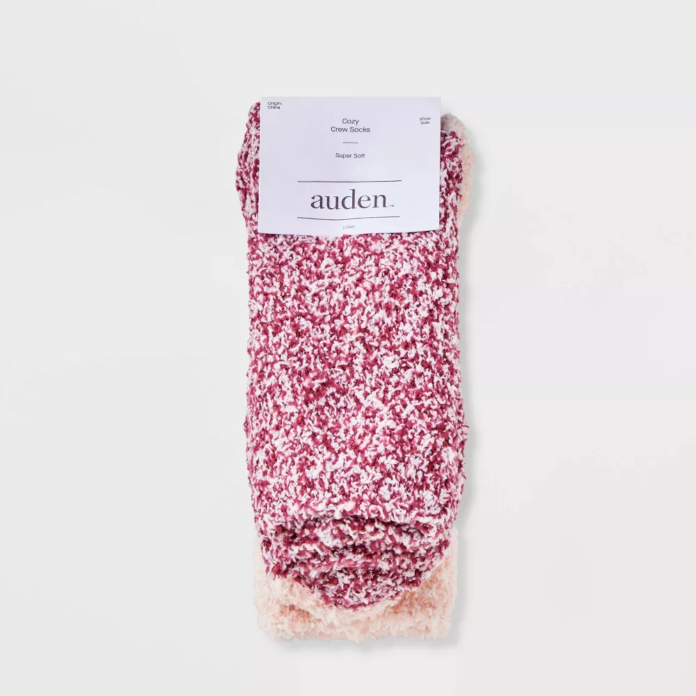 

Женские носки Marled 2pk Cozy Crew Socks - Auden, цвет Berry/Pink