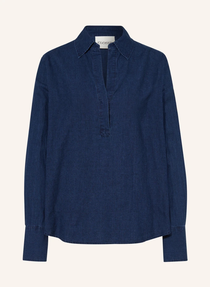 Блузка-рубашка в джинсовом стиле Closed, синий канва ubelhor канва ubelhor 2650 sarah druck 55% хлопок 45% лен шир 180 25ct