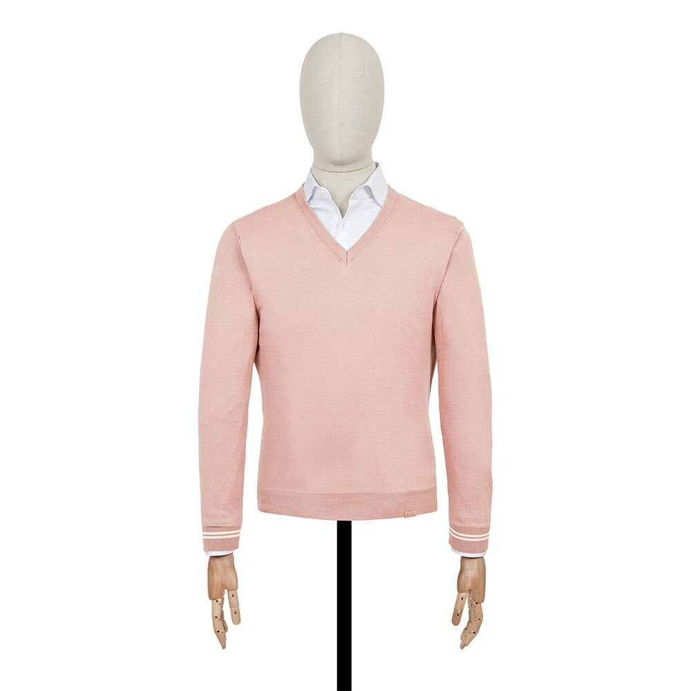 

Свитер Façonnable Guidon 14Gg V Neck, розовый