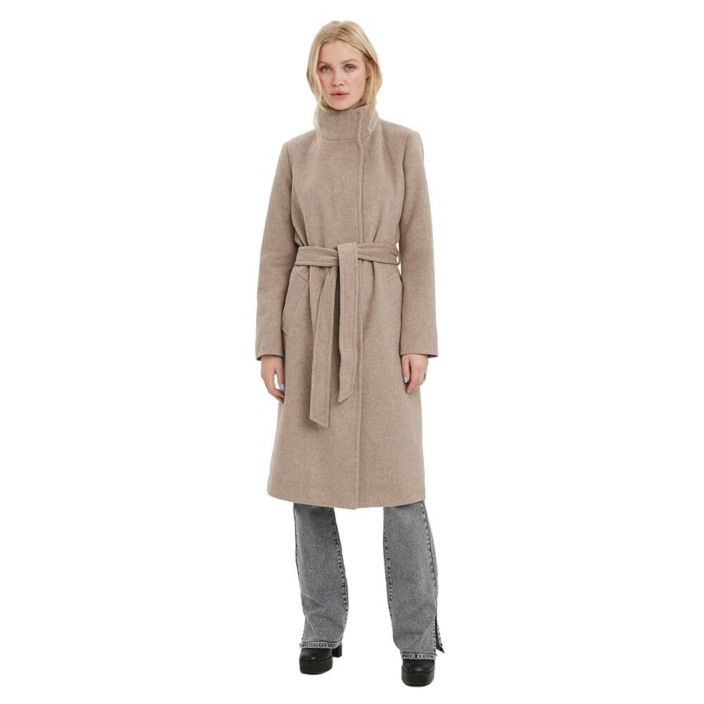 

Длинное пальто Vero Moda Twodope Vera, бежевый