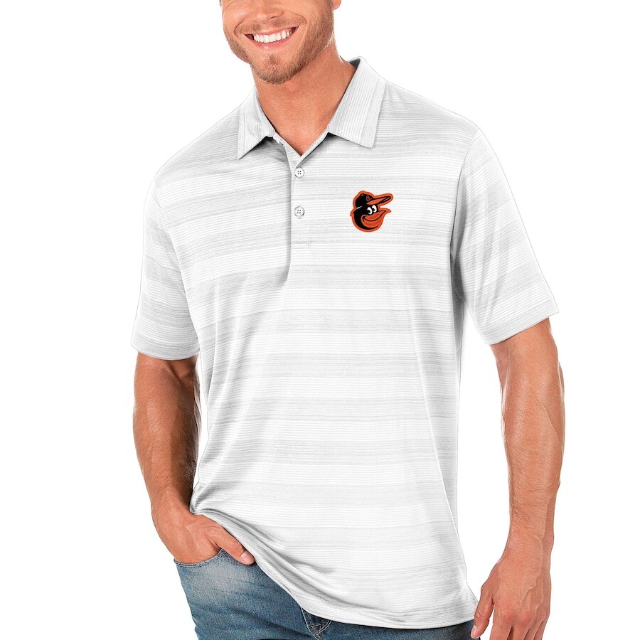 

Поло с коротким рукавом Antigua Baltimore Orioles, белый