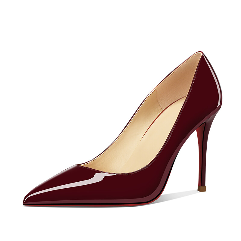 

Туфли женские на высоком каблуке Lukecsion, цвет Burgundy red background (6cm)