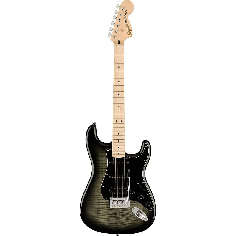 

Электрогитара Squier Affinity Stratocaster FMT HSS Electric Guitar - Black Burst