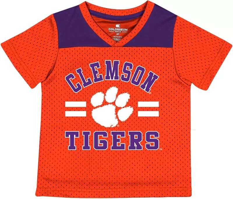 

Colosseum Джерси Toddler Clemson Tigers Orange Ka-Boot-It