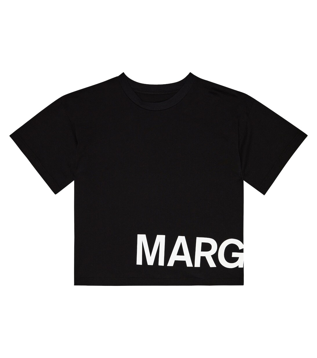 

Футболка из хлопкового джерси с логотипом MM6 Maison Margiela, черный