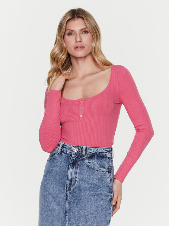 

Узкая блузка Guess, розовый