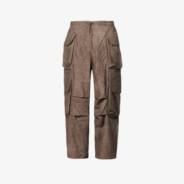 цена Широкие брюки карго стандартного кроя Gocar с карманами Entire Studios, цвет brunette