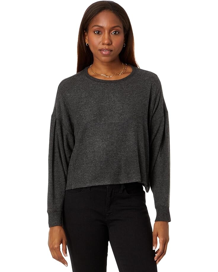 

Топ Lucky Brand Cloud Jersey Exposed Seam, цвет Charcoal Heather