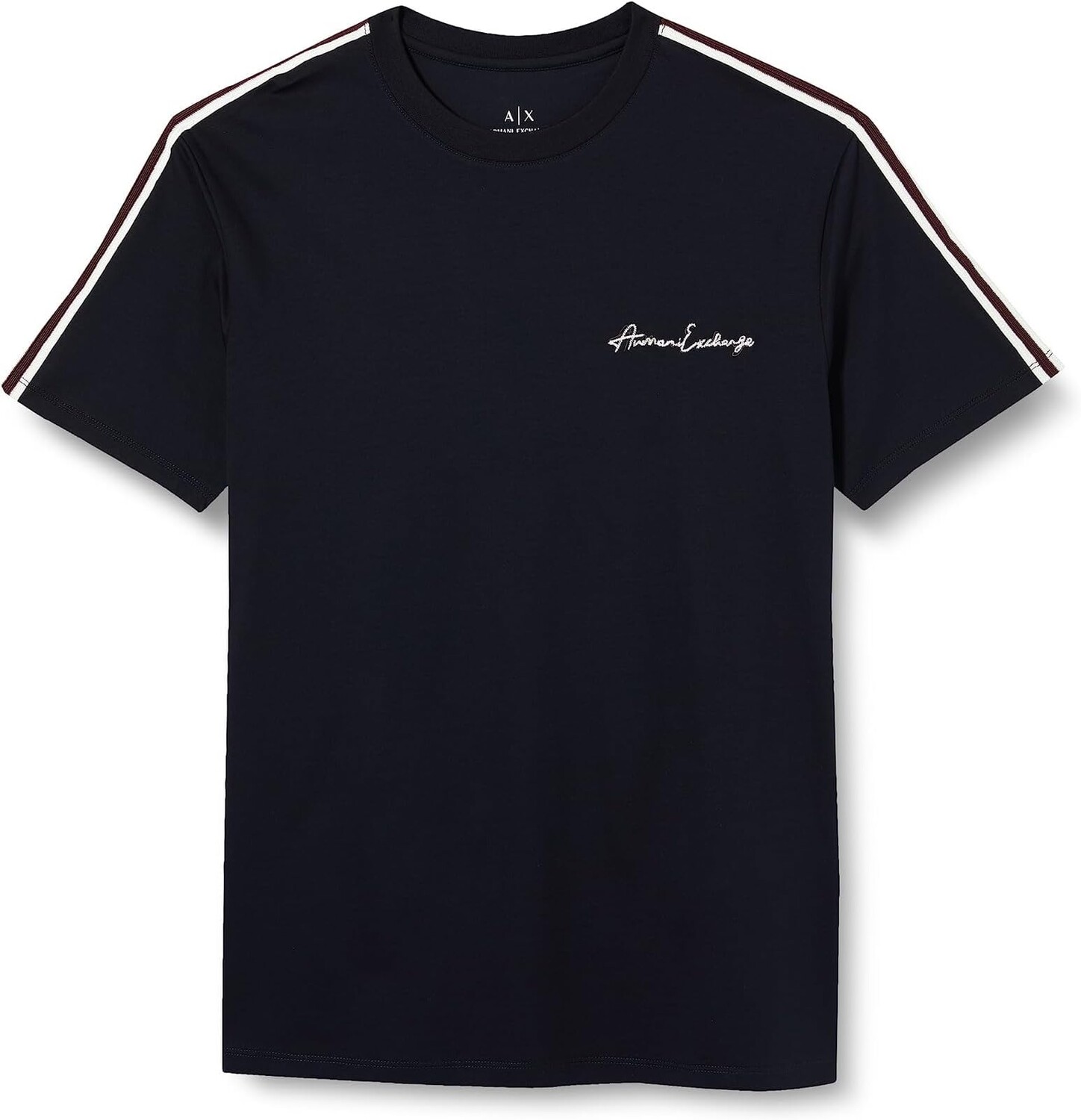 

Маленькая футболка с логотипом Armani Exchange, цвет Deep Navy