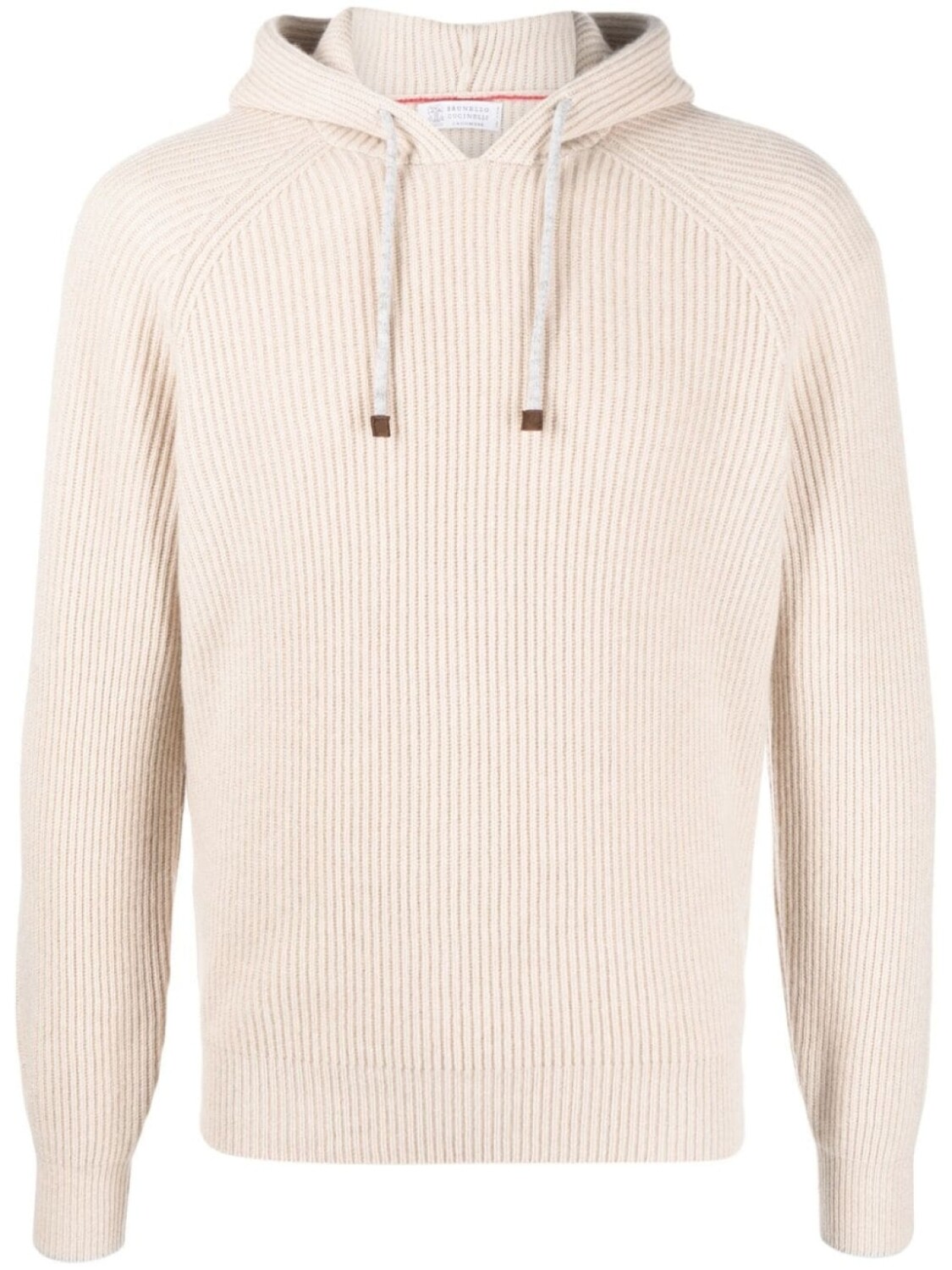 

Brunello Cucinelli кашемировое худи в рубчик, серый
