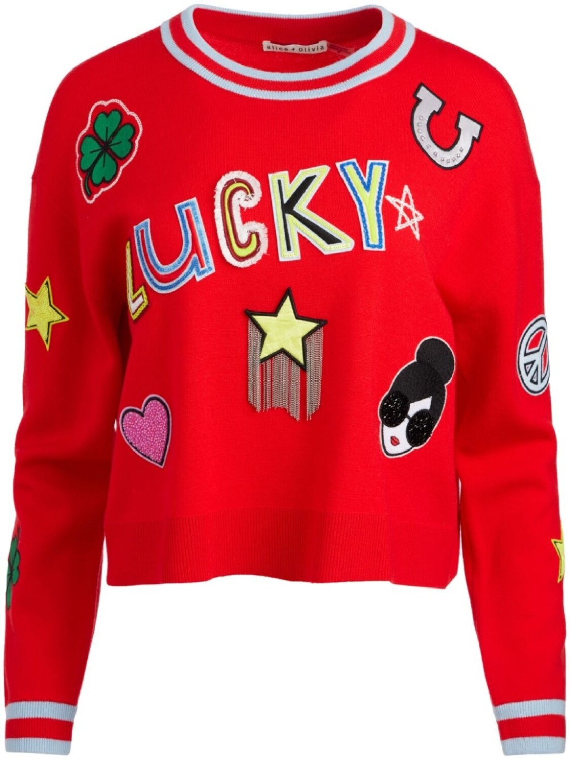 

Декорированный джемпер Gleeson alice + olivia, красный