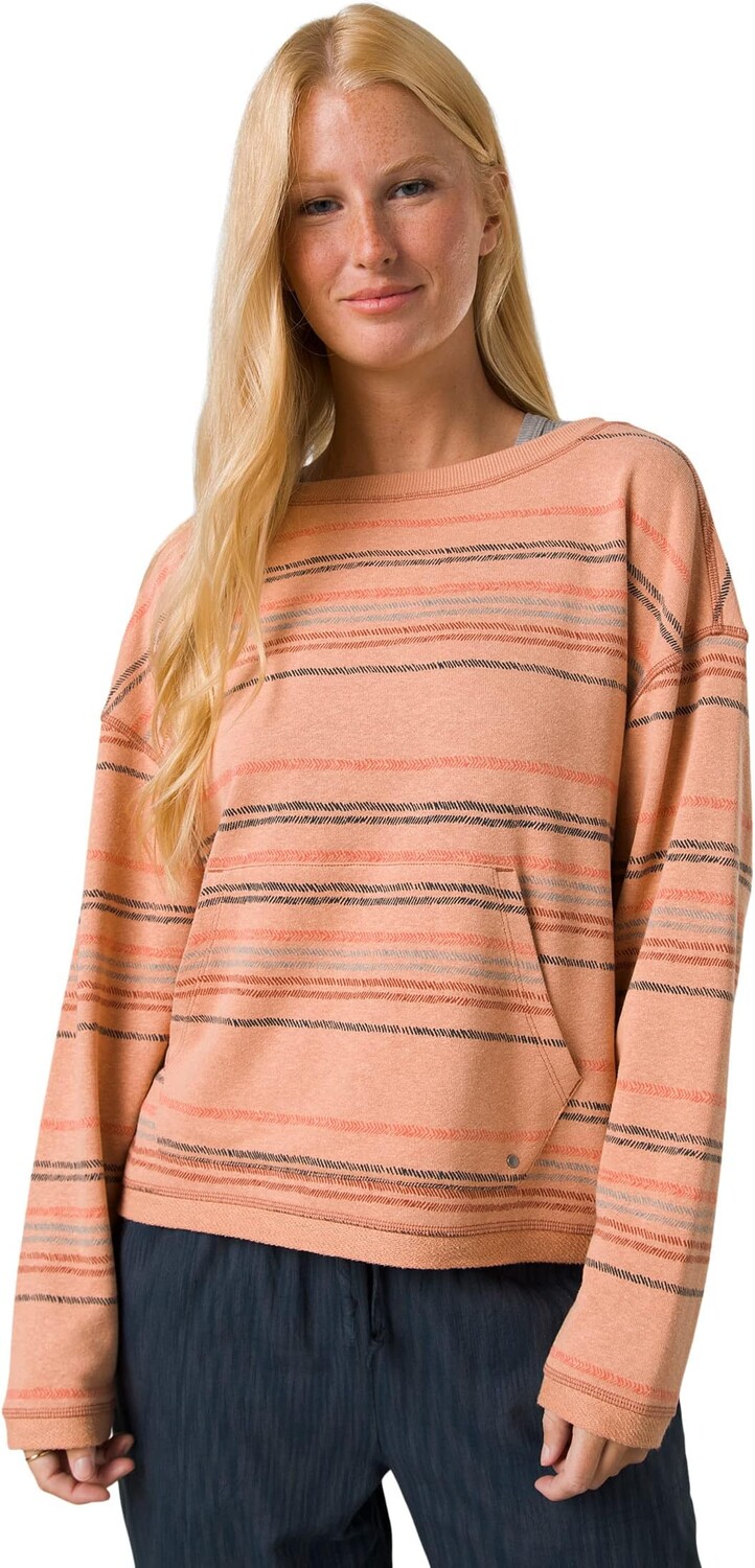 

Топ Cozy Up Suncation Prana, цвет Pink Sand Multi Stripe