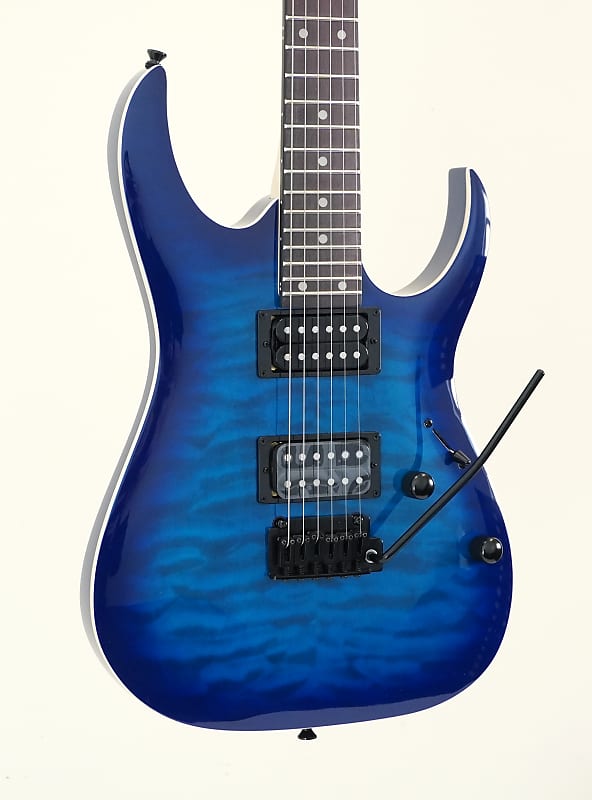 цена Электрогитара Ibanez Gio RGA120QA Electric Guitar Transparent Blue Sunburst