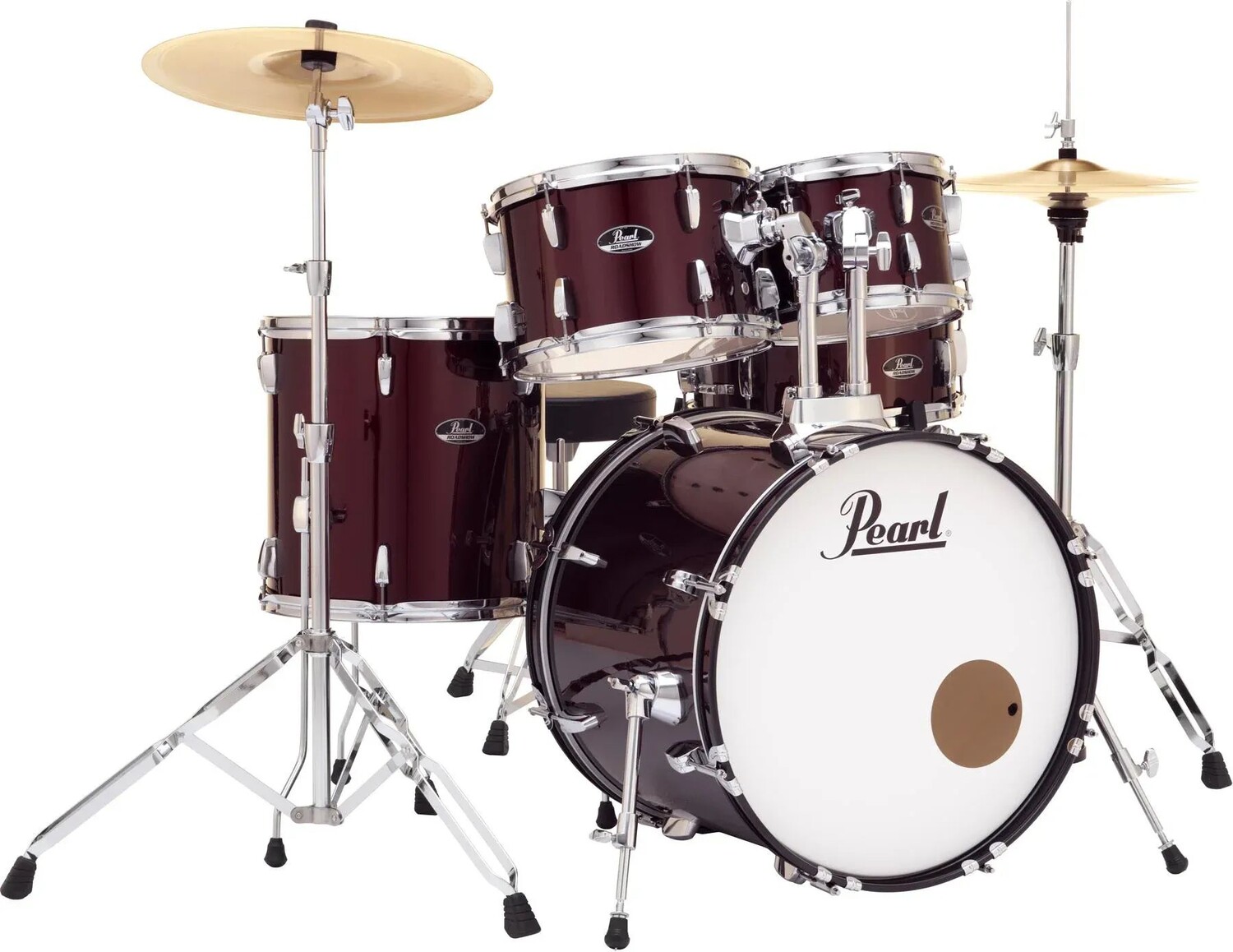 

Pearl Roadshow RS505C/C Полная ударная установка из 5 предметов с тарелками - винно-красный