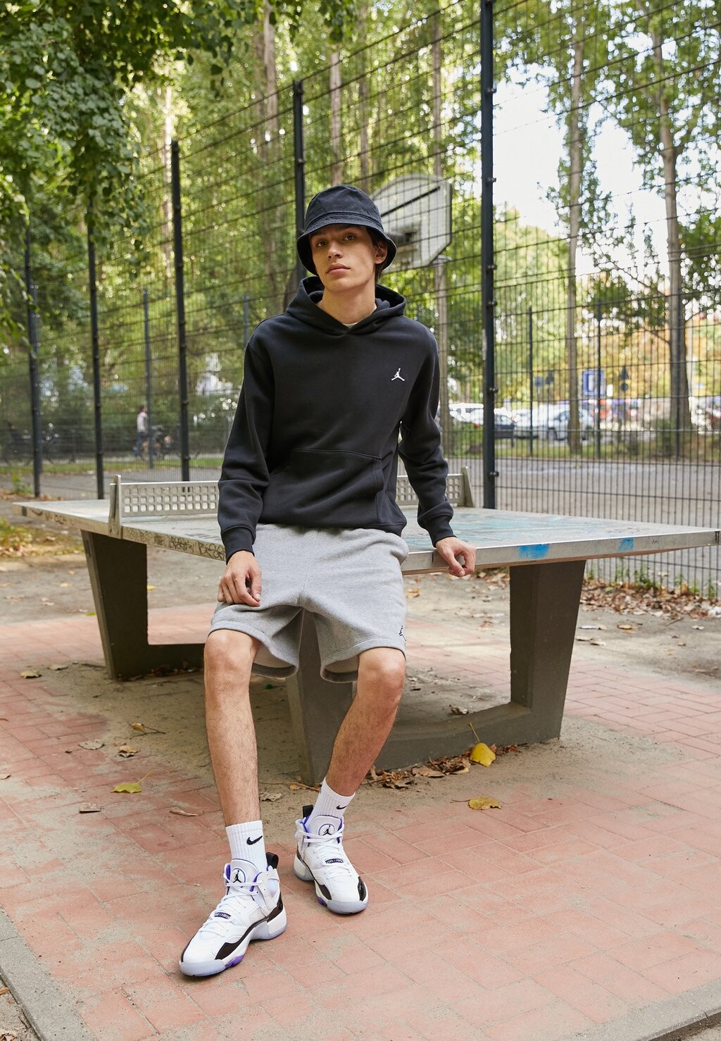 

Высокие кроссовки Jordan Jumpman Two Trey, белый / темный конкорд