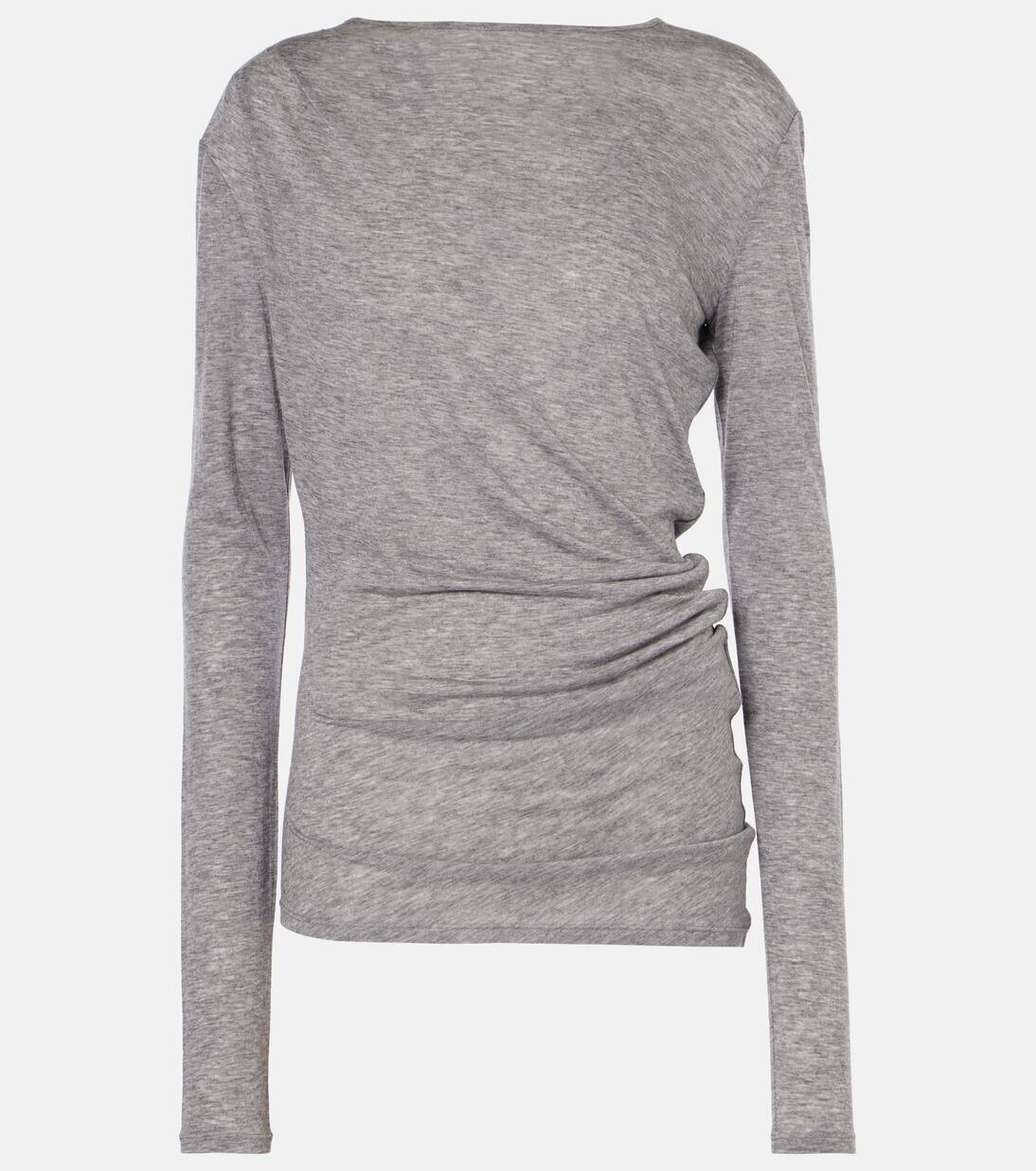 

Онората джерси топ Max Mara, цвет grigio chiaro