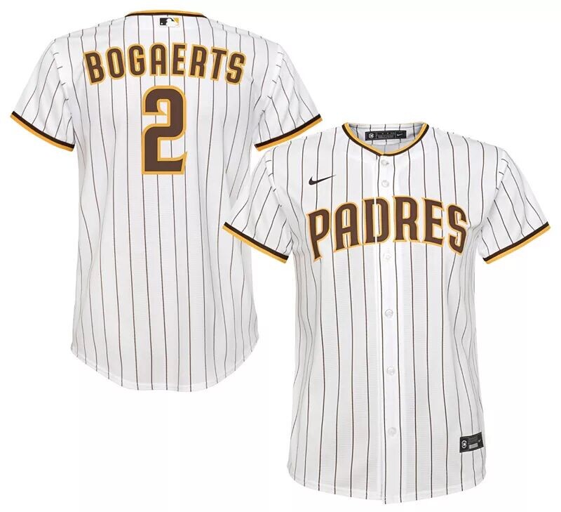 

Nike Youth San Diego Padres Xander Bogaerts #2 Белый домашний крутой базовый Джерси