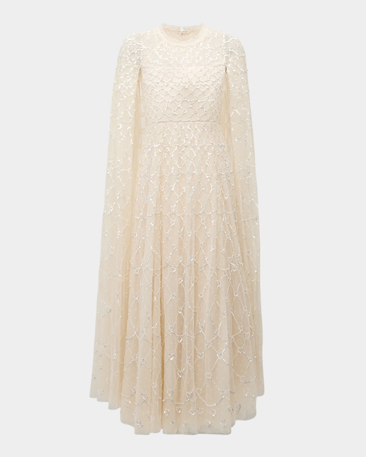 

Платье-кейп с цветочным принтом Dahlia Ditsy Needle & Thread, цвет Cream