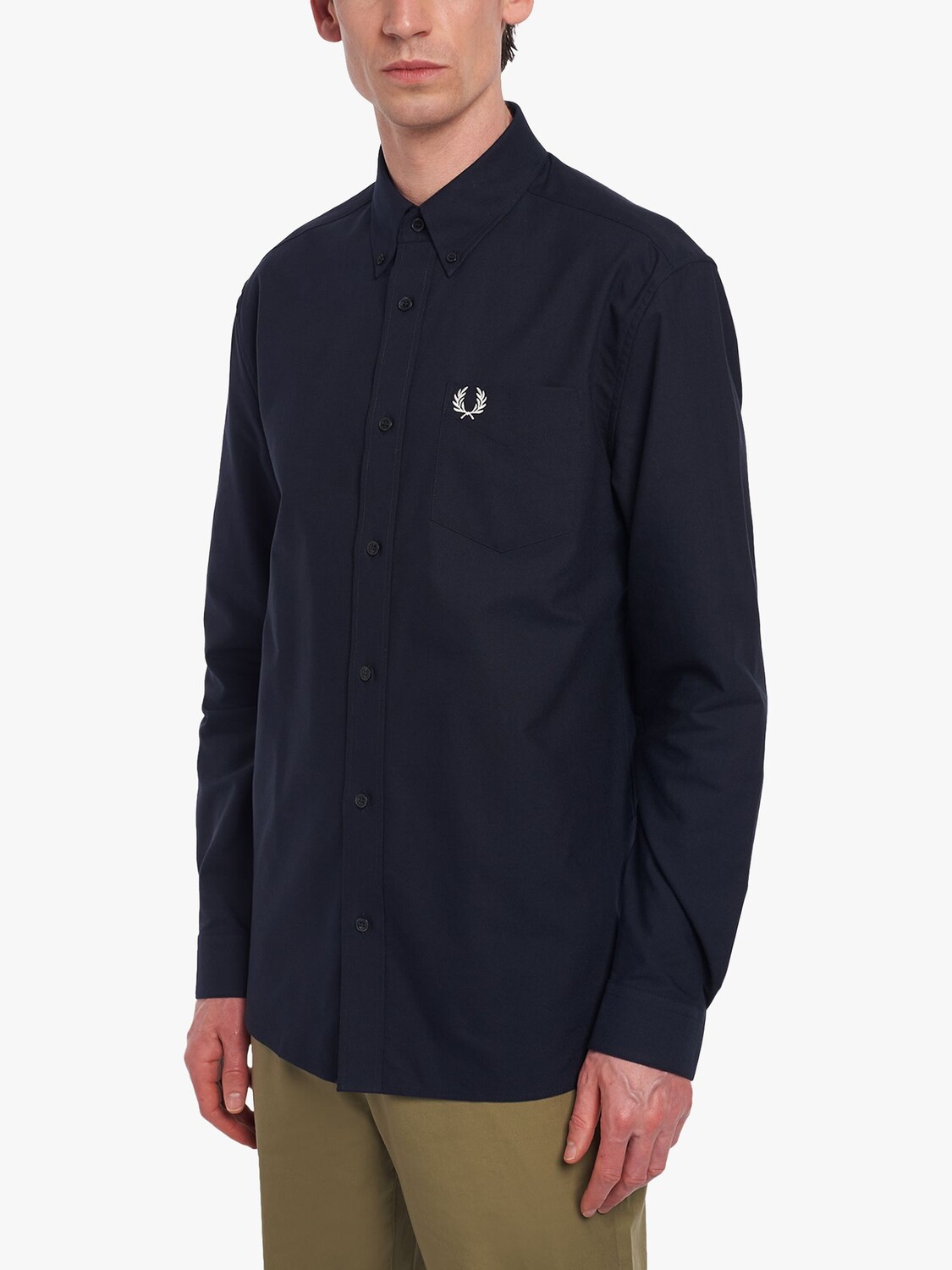 

Оксфордская рубашка Fred Perry, темно-синяя