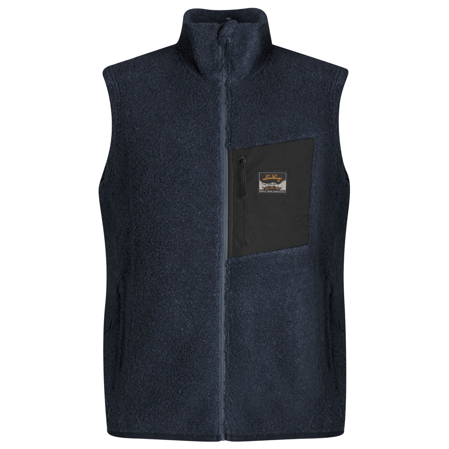 Шерстяной жилет Lundhags Flok Wool Pile Vest, цвет Light Navy