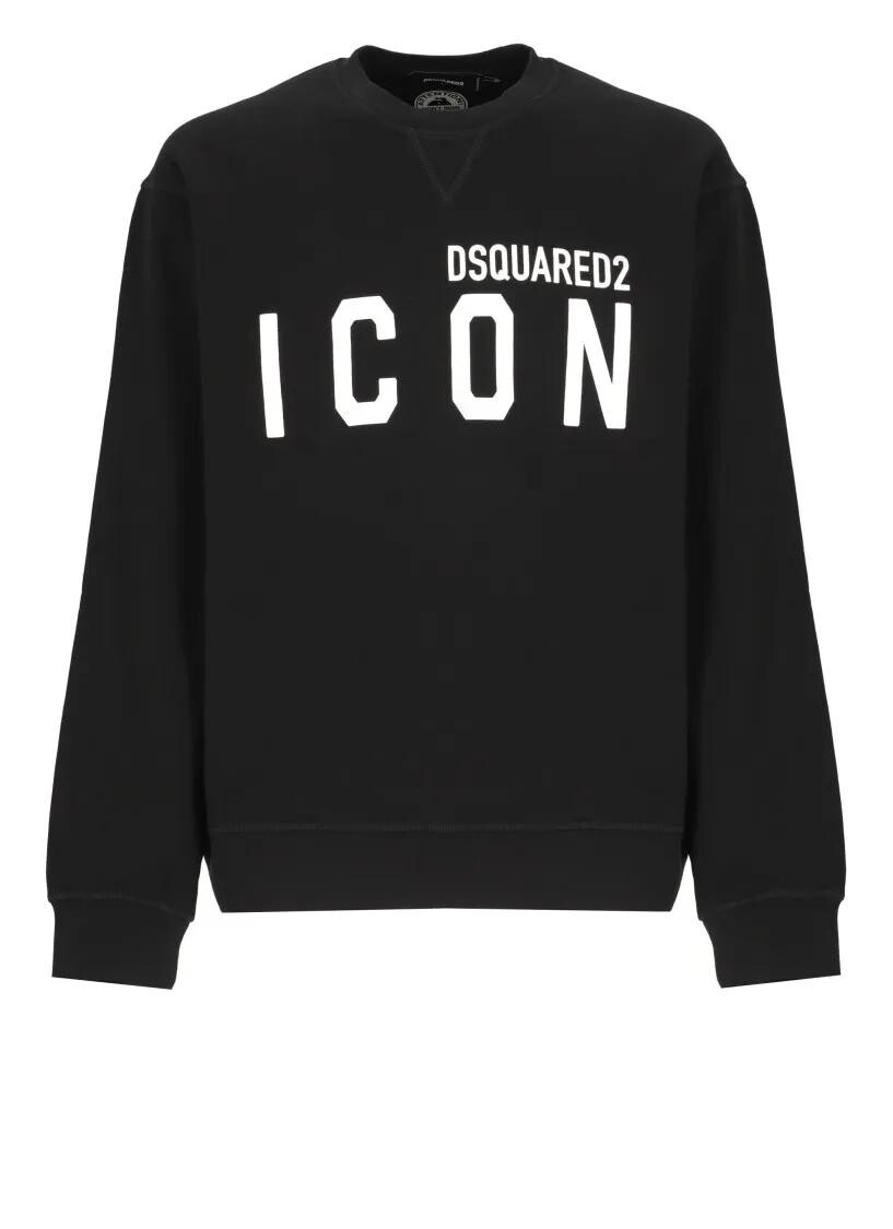

Хлопковый свитер Dsquared2, черный