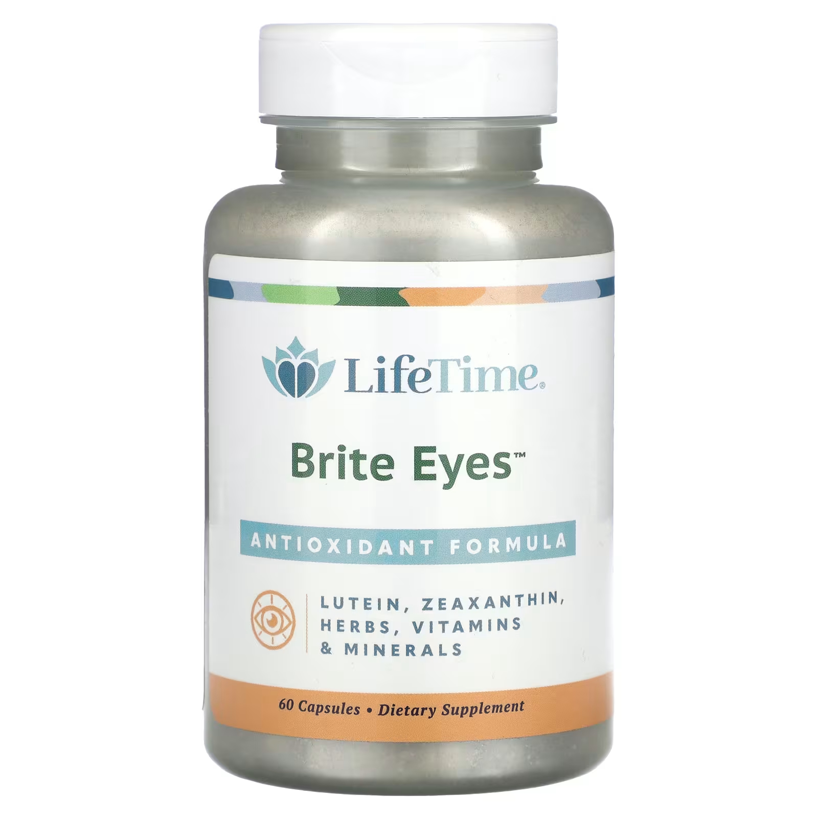 LifeTime витамины Brite Eyes антиоксидантная формула 60 капсул LifeTime Vitamins lifetime vitamins красный ферментированный рис и поликозанол 60 вегетарианских капсул