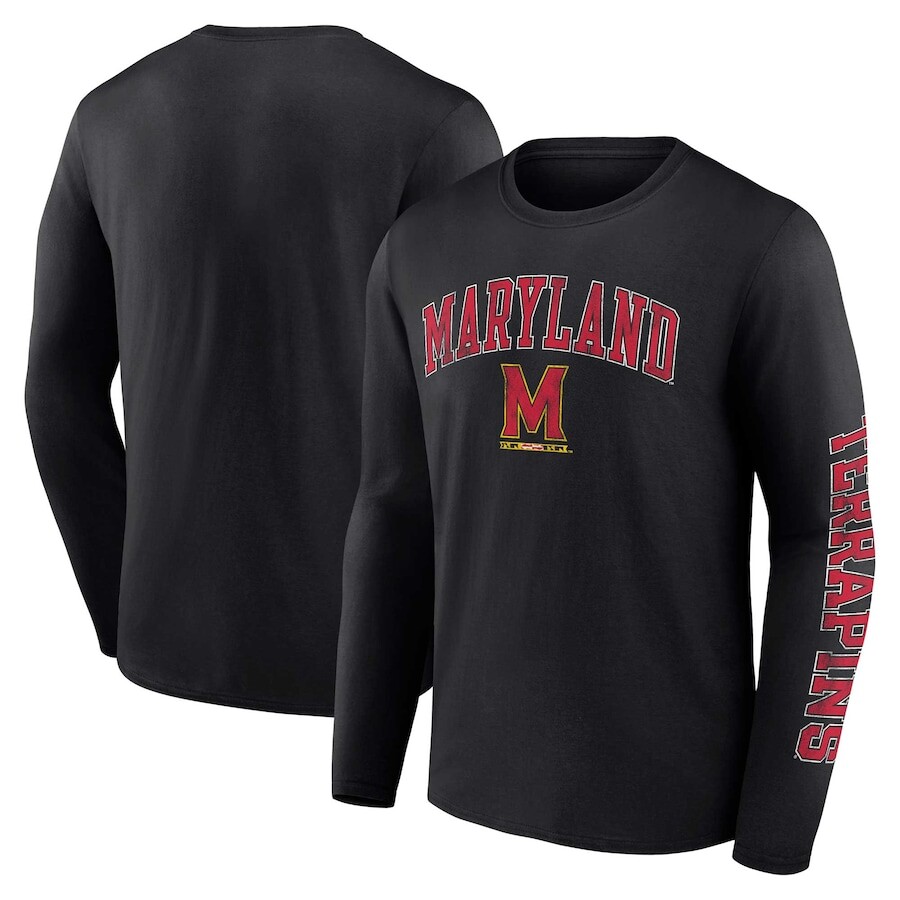 

Футболка с длинным рукавом Fanatics Branded Maryland Terrapins, черный