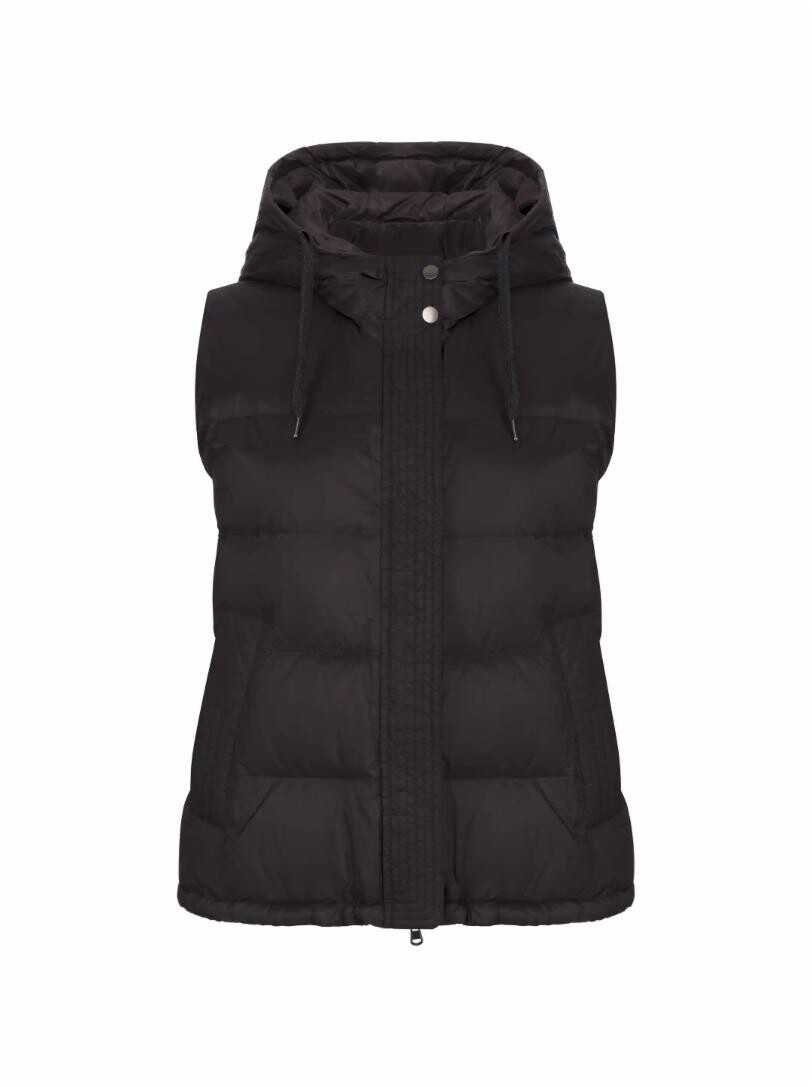 

Стеганый жилет с капюшоном Brunello Cucinelli