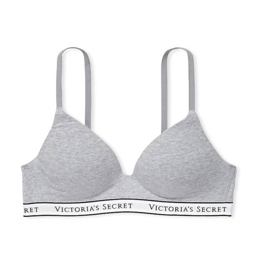 

Бюстгальтер без косточек Victoria's Secret The T-shirt Lightly-Lined, серый