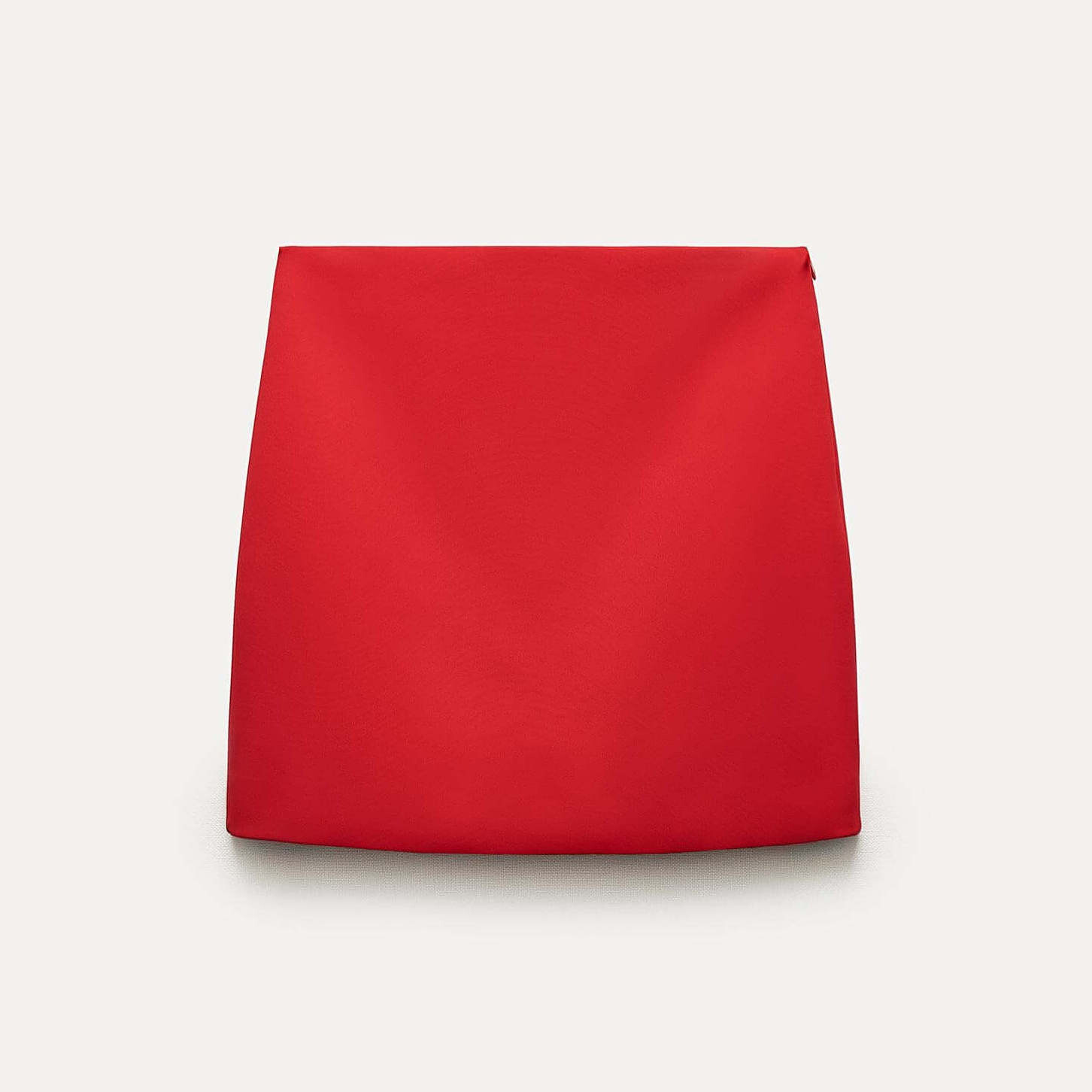 

Юбка-мини Zara ZW Collection High-Waist, красный