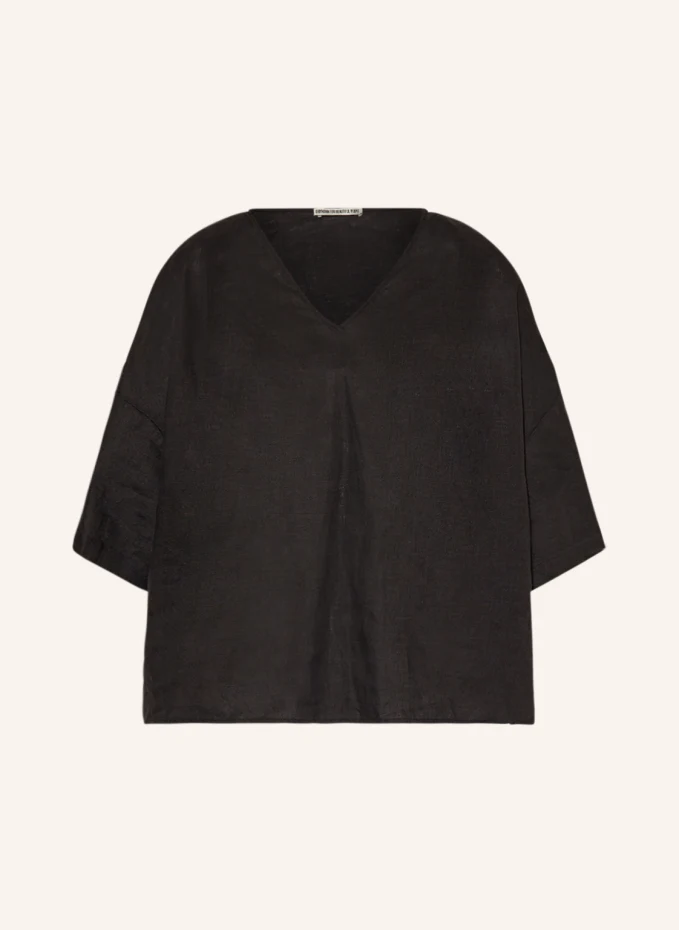 Блуза-рубашка vyni из льна Drykorn, черный