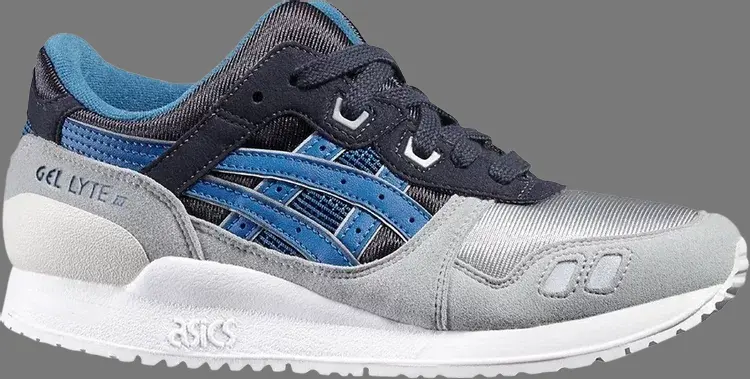 

Кроссовки gel lyte 3 gs 'india ink sea port' Asics, серый