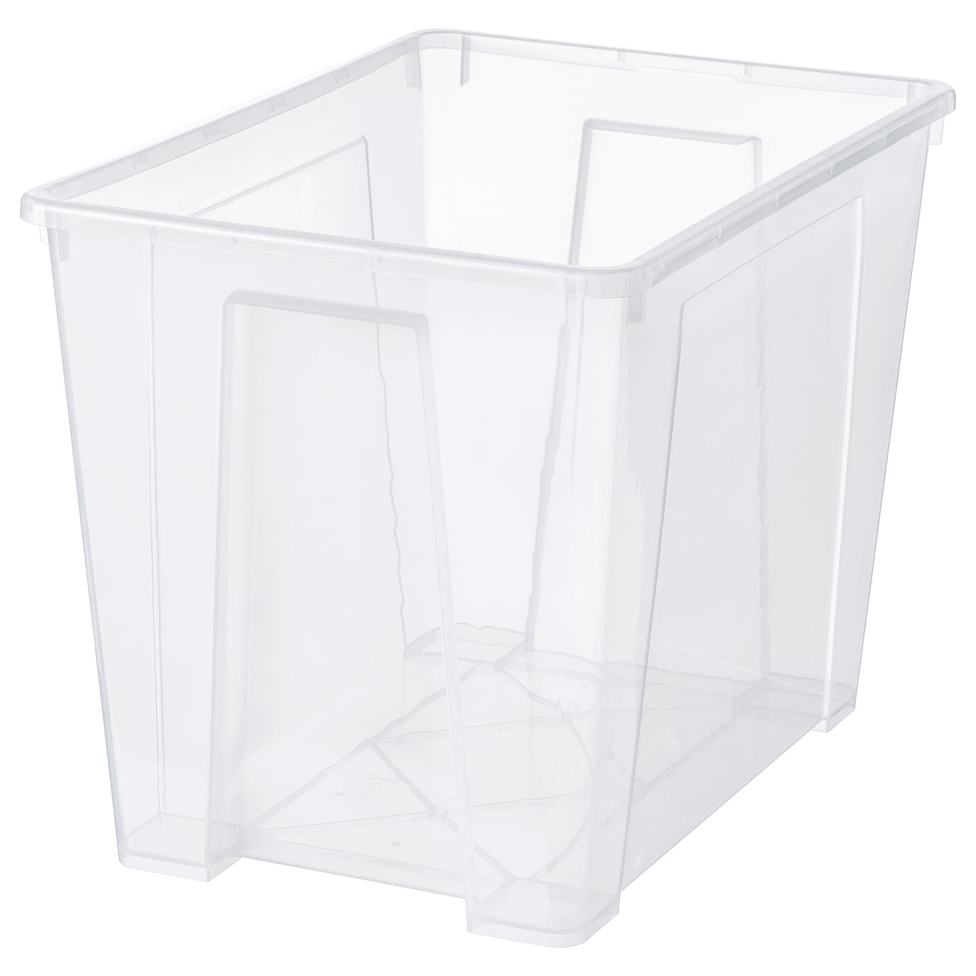 SAMLA САМЛА Контейнер, прозрачный, 56x39x42 см/65 л IKEA контейнер для вещей с крышкой икеа самла samla 39x28x14 см 11 л прозрачный 39389132