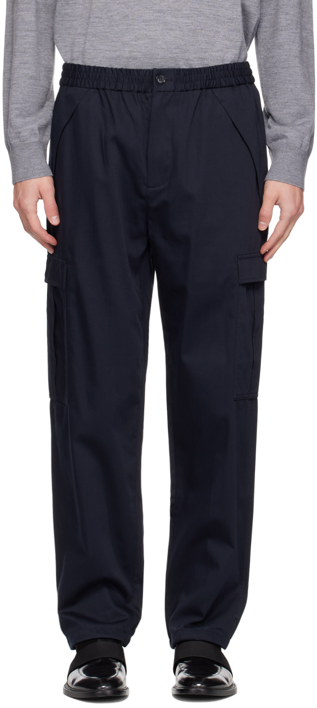 Темно-синие брюки карго Capleton Burberry цена и фото