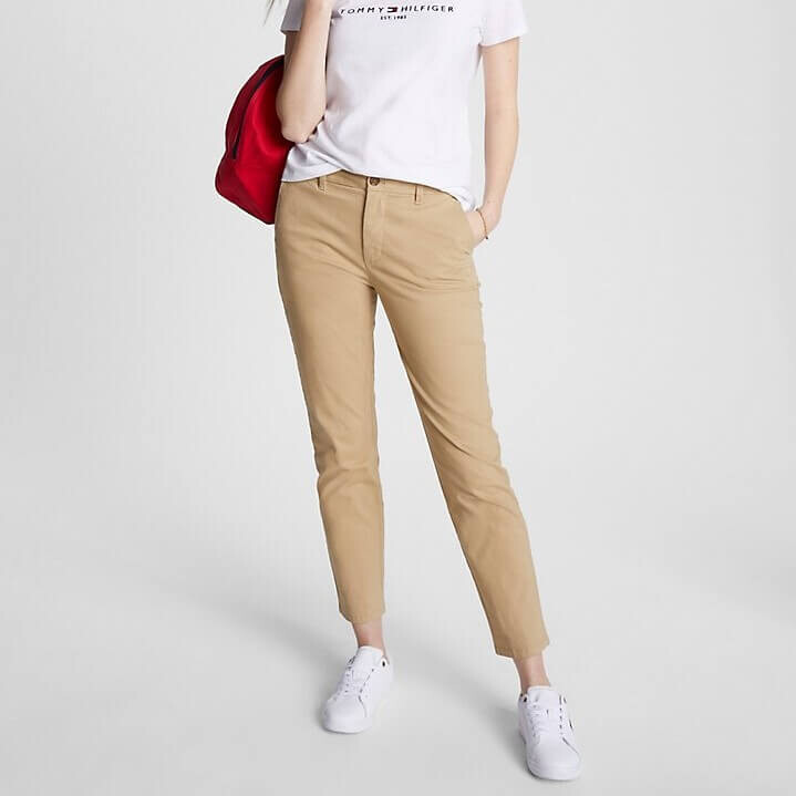 

Брюки чинос Tommy Hilfiger Slim Fit Essential Solid, бежевый