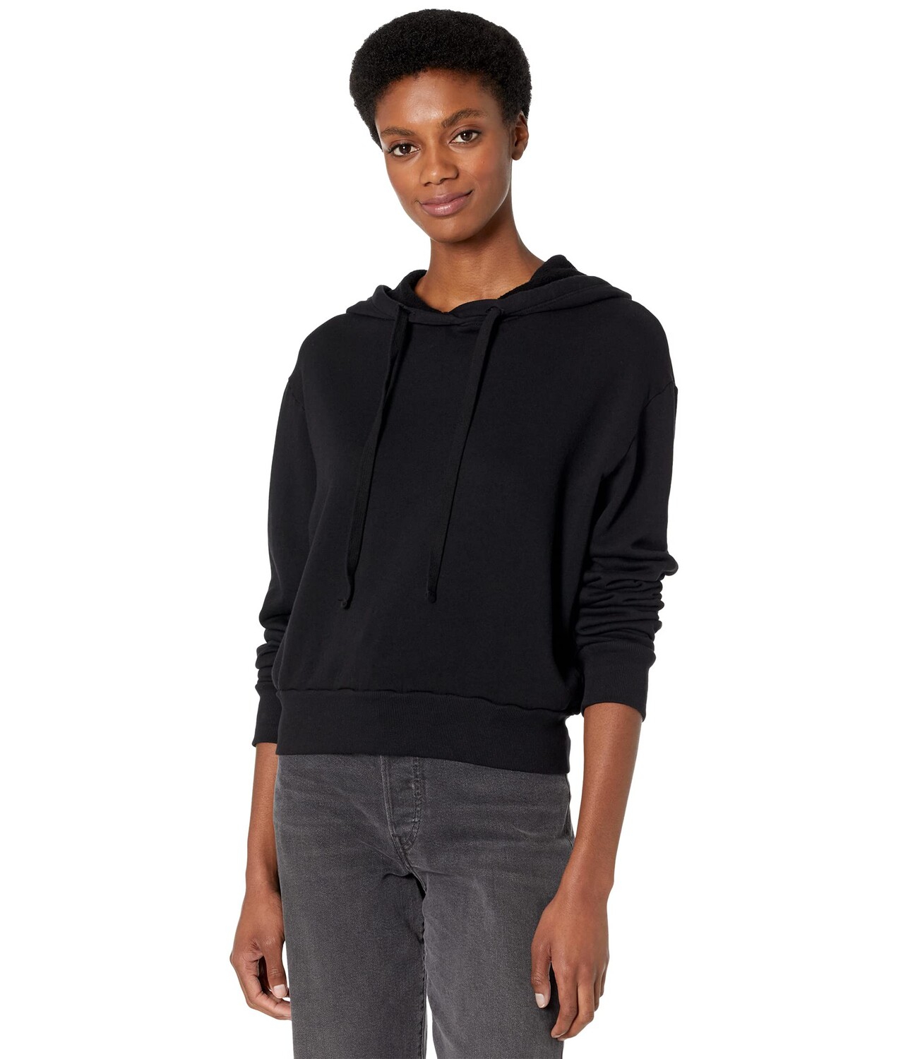 

Худи Michael Stars, Libbie Cozy Terry Long Sleeve Crop Hoodie