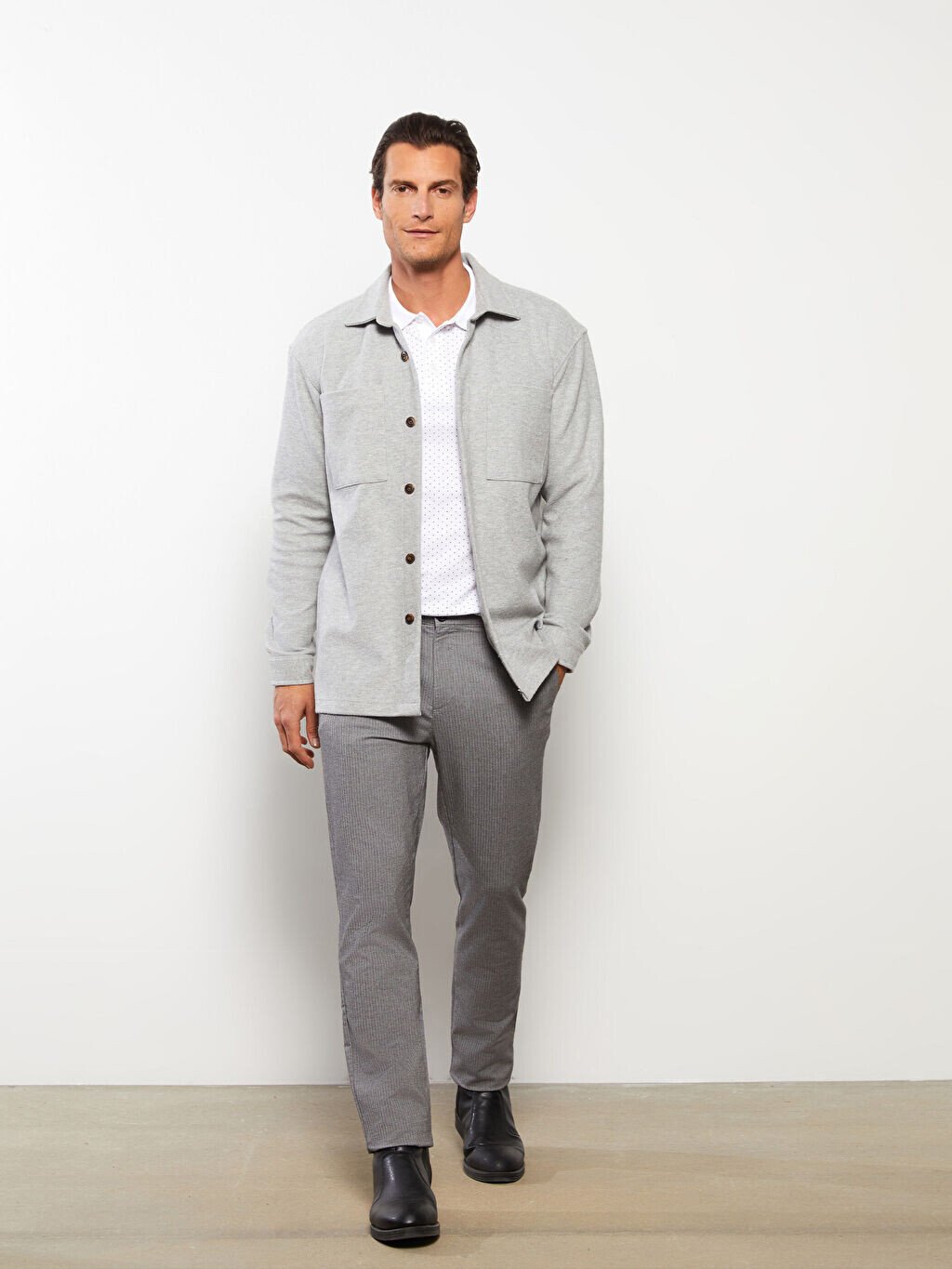 

Мужские брюки Slim Fit LCWAIKIKI Classic, Серый