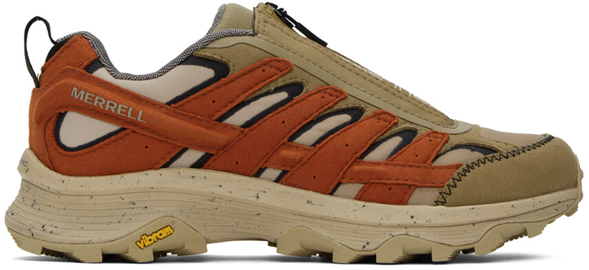 

Зелено-оранжевые кроссовки Moab Speed ​​Zip GTX Merrell 1TRL, Зеленый