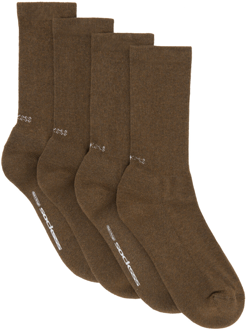 

Набор из двух пар коричневых носков SOCKSSS