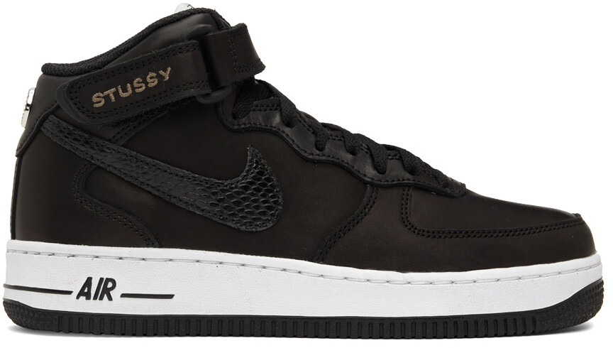 

Черные кроссовки Stüssy Edition Air Force 1 '07 Mid Nike