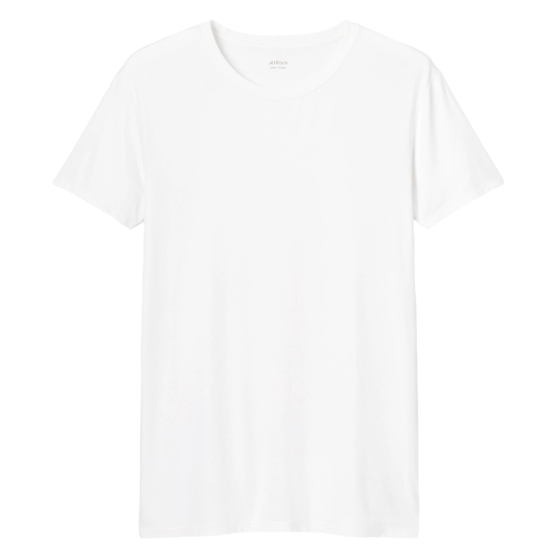 Футболка Uniqlo Airism Crew Neck Short Sleeved, белый футболка uniqlo supima cotton v neck short sleeved белый