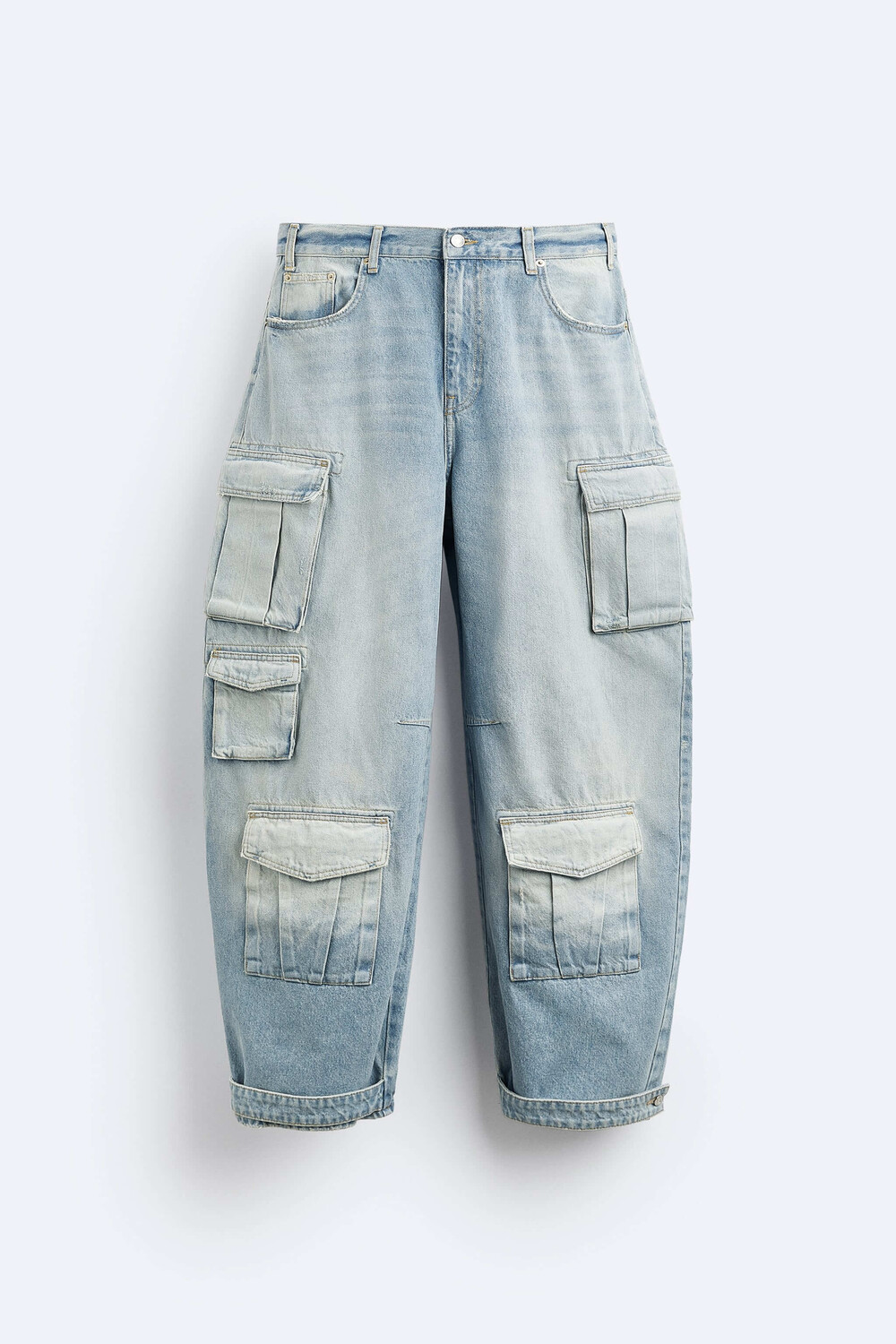 

Джинсы Zara Utility Cargo, синий