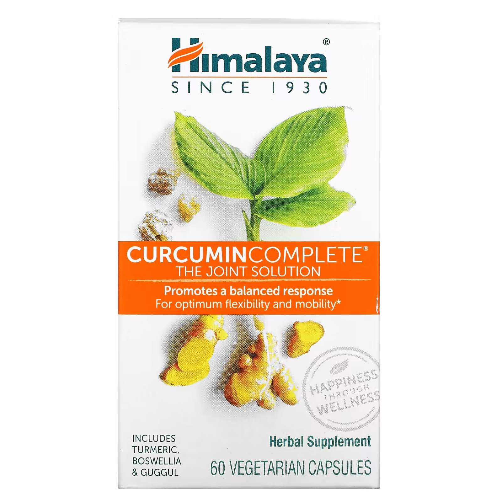 Пищевая Добавка Himalaya Curcumin Complete, 60 вегетарианских капсул