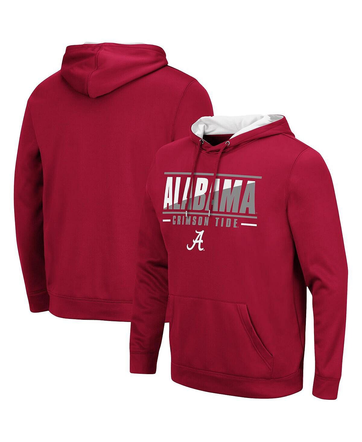

Мужская толстовка с капюшоном crimson alabama crimson tide slash stack 2.0 Colosseum