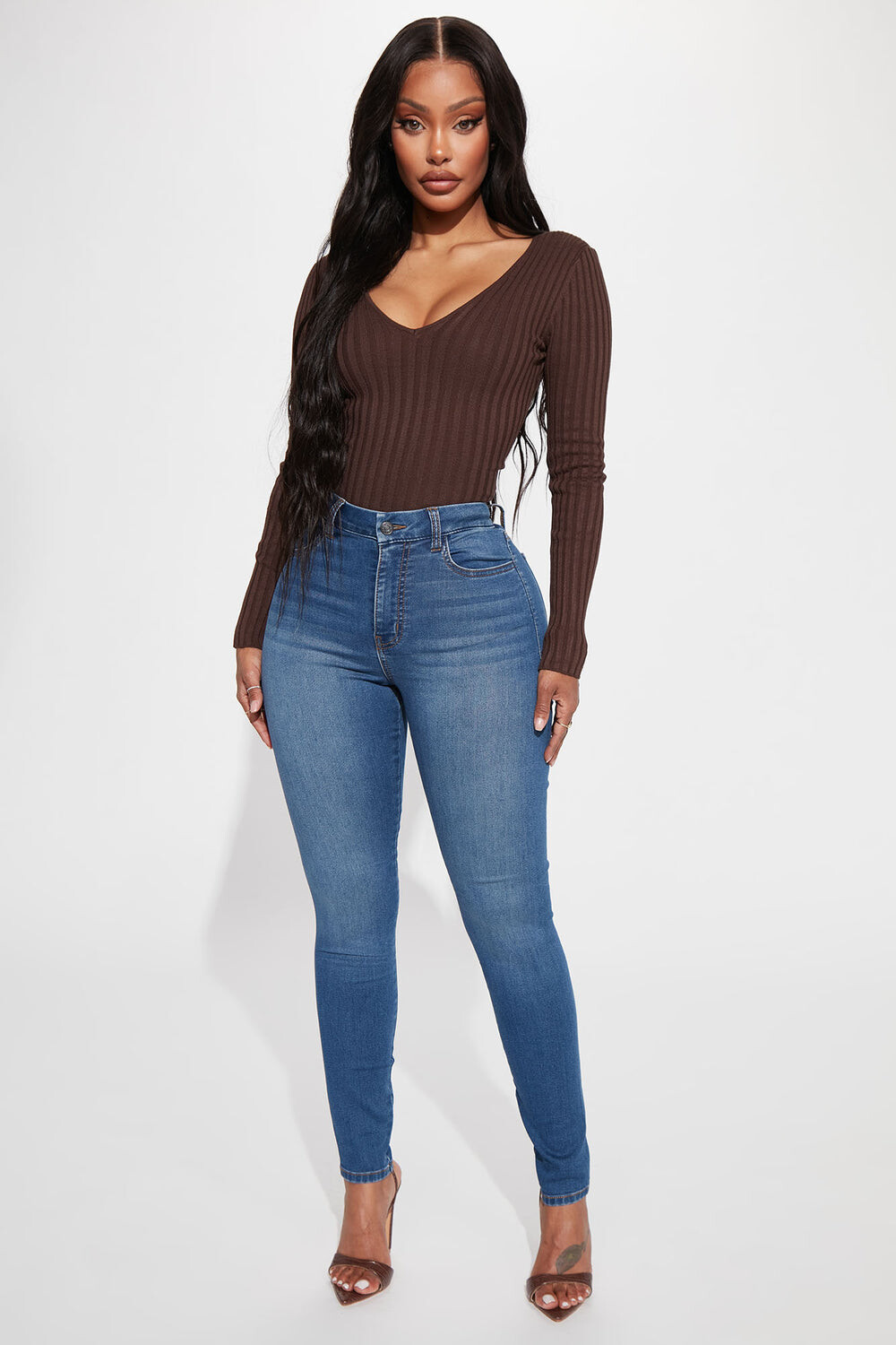 

Джинсы скинни Fashion Nova V26288, синий