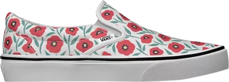 

Кеды Vans Classic Slip-On Flowers, белый